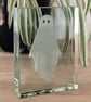 Original Ghost - deeply sandblasted in a glass block. - Image 3