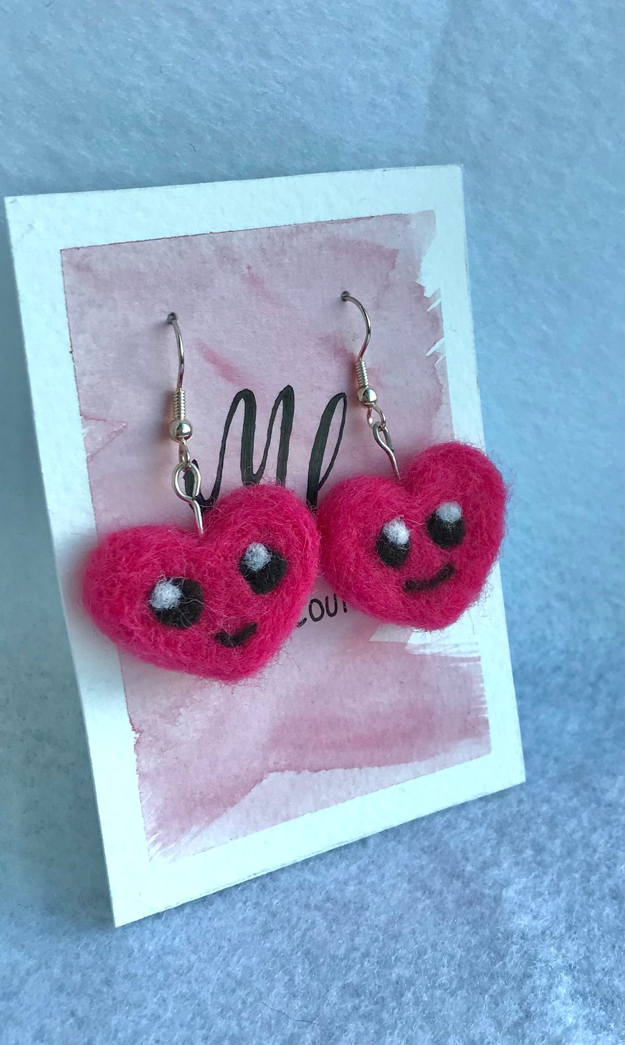 Happy heart earrings 