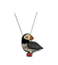 Wonderfully Whimsical Layered Puffin Scandi Necklace EllyMental  - Image 1