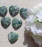 6 Tree Agate Solid Gemstone Polished Hearts - 20mm - Chakra - Crafting - Grid - Image 3