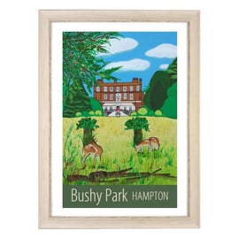 Bushy Park Hampton travel poster print by Susie West