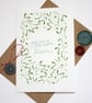 Mistletoe kisses christmas card - Image 1
