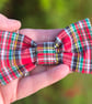 Tartan Bow Hair Clip - Image 1