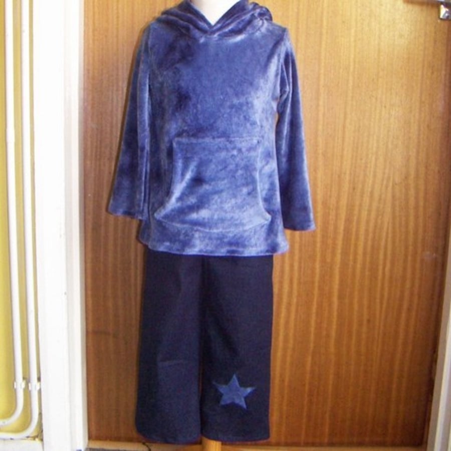 Custom obv hoody and denim pants set - age 2-4
