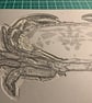 Cromer Crab - original, handprinted linocut - Image 5