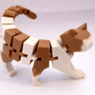 Flexi Articulated Cat 3D Printed Figure 120mm x 80mm Fully Customisable Desk Toy