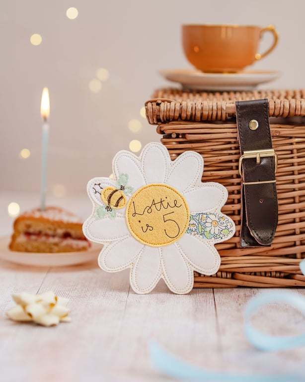 Daisy & Bee Liberty Birthday Badge