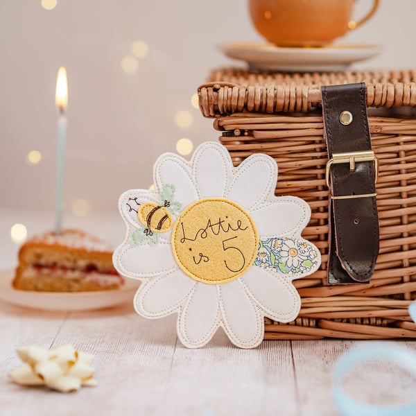 Daisy & Bee Liberty Birthday Badge
