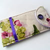 Glasses case in a shabby chic fabric -  Reduced price, discontinued line