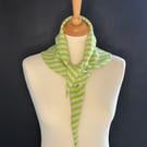 Triangle Scarf - Luscious Lime & Cream