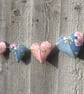 Spring Blossom Origami Loveheart Bunting