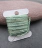 15m Natural Dye Indigo Pomegranate Pale Aqua Pure Silk Embroidery Thread - Image 1