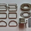 Silver Backpack Hardware kit for making a Felt Backpack on a Ball