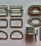 Silver Backpack Hardware kit for making a Felt Backpack on a Ball