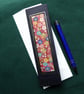 Individually Hand Crafted Textile Blank Bookmark Card - Image 1