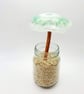Fused Glass Mushroom Garden Ornament - Image 1