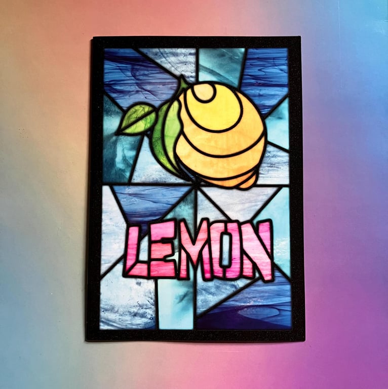 Lemon - stained glass (style) personal zine