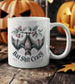 Gothic “Bat Shit Crazy” Mug – Funny Witchy Bat Mug, Goth Coffee Cup, Occult
