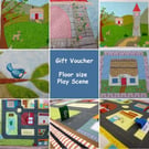 Bespoke Floor Playmat toy or Wall Hanging Play Scene UKCA Made to Order