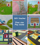 Gift Voucher - Floor Playmat toy or Wall Hanging Play Scene UKCA - customised