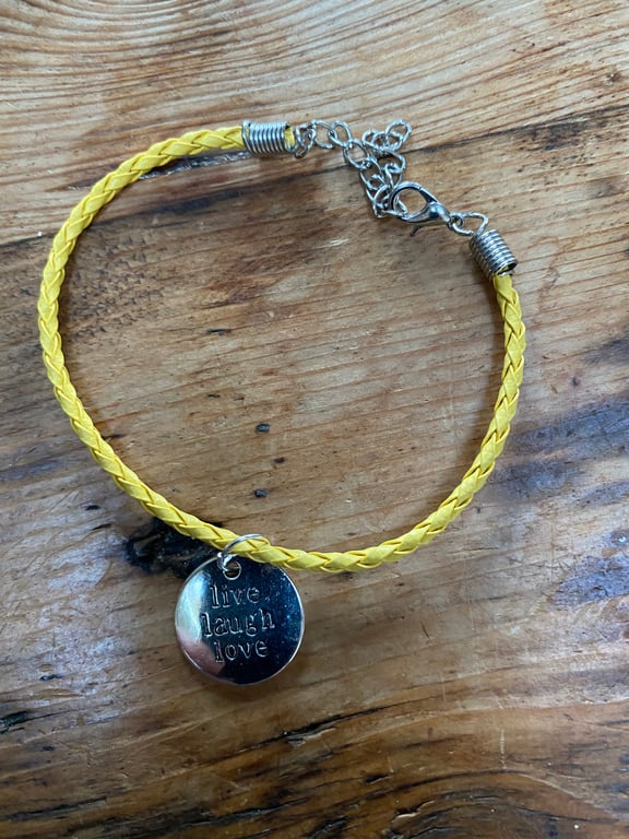 Live Laugh Love Charm Bracelet (424)