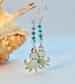 Sea Green Octopus Earrings, Birthday, Anniversary, Gifts For Nature Lovers - Image 2