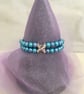 Pretty Aqua Blue Wirework Bangle - Image 4