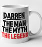 Personalised The MAN, The MYTH, The LEGEND Mug - Mate Friend Funny Christmas  - Image 3