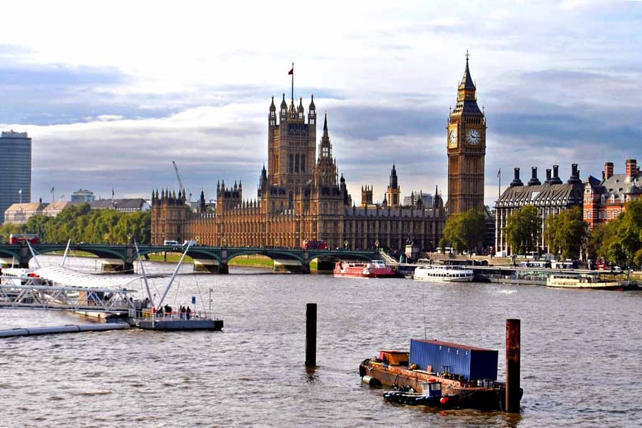 Big Ben Houses of Parliament Westminster Bridge London Photograph Print