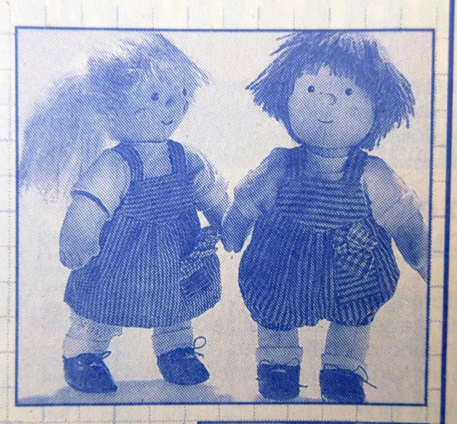 A sewing pattern for a rag doll & a multis... Folksy