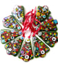 Christmas Tree Fused Glass Hanging Decoration 9cm Dichroic  - Image 1