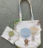 Small Tote Bag and Purse, Handmade in the UK