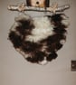 Art felt wall hanging Heart shaped Jacob fleece  natural and tactile - Image 8