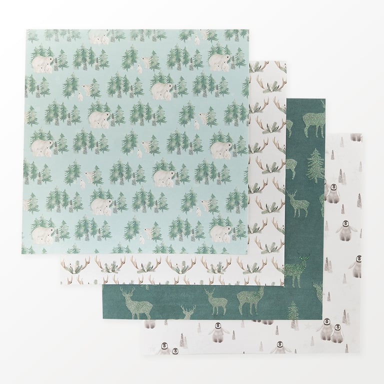 First Edition 'Arctic Wonder' 6" x 6" FSC Premium Papers 16 SHEETS