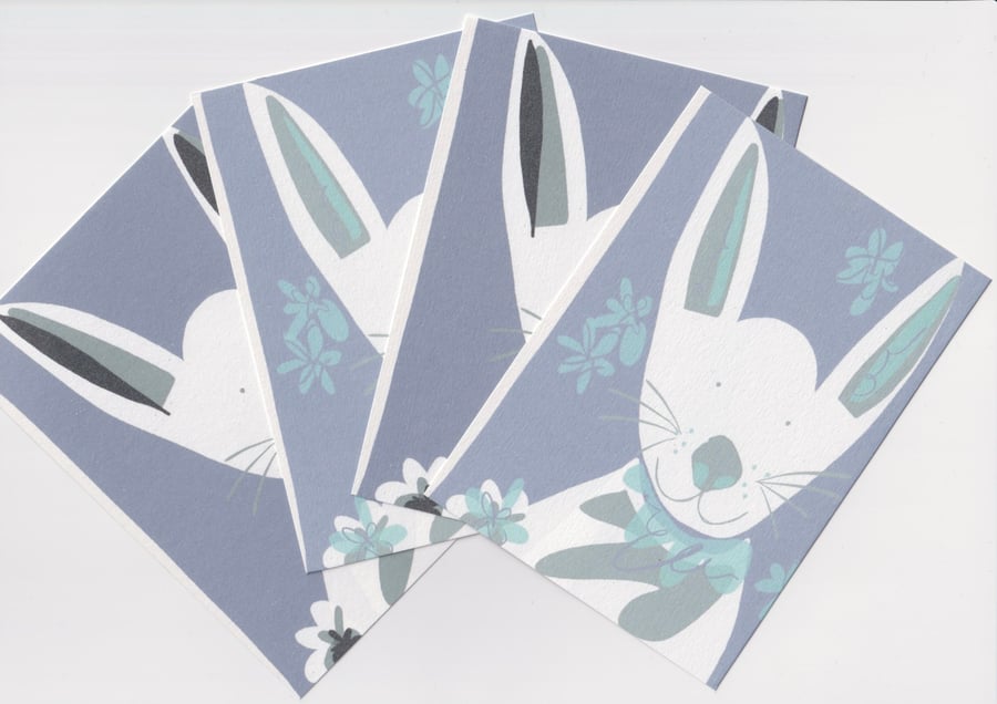 Rabbit Postcards - Easter Bunny Card Set