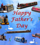 Canal Boat Father's Day Card A5 - Image 1