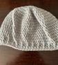 Silver Grey Handmade Crocheted Beanie Hat  - Image 1