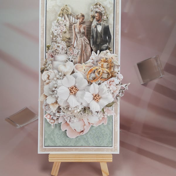 Handmade Wedding Crad - Boxed & Redy to Gift (U)