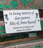 Engraved Memorial  Bench Plaque Memorial Memorial bench Dedication plaque - Image 3