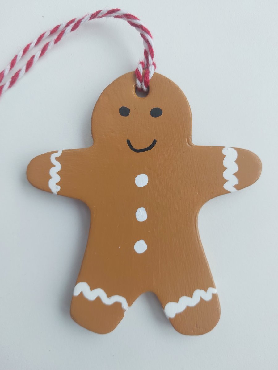 Gingerbread man Christmas hanging decoration
