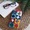 Crochet Glasses Phone Case Pouch Peachy Pink
