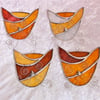 Stained Glass Cat Suncatcher - Ginger