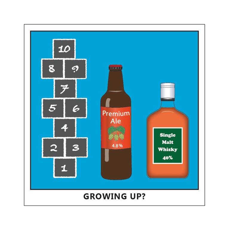 Growing Up?  Postcard
