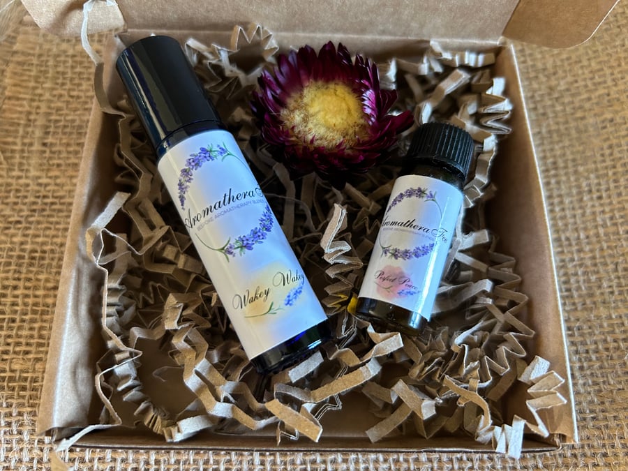Aromatherapy Rollerball & Diffuser Blend Gift Set -  Wellbeing Gift