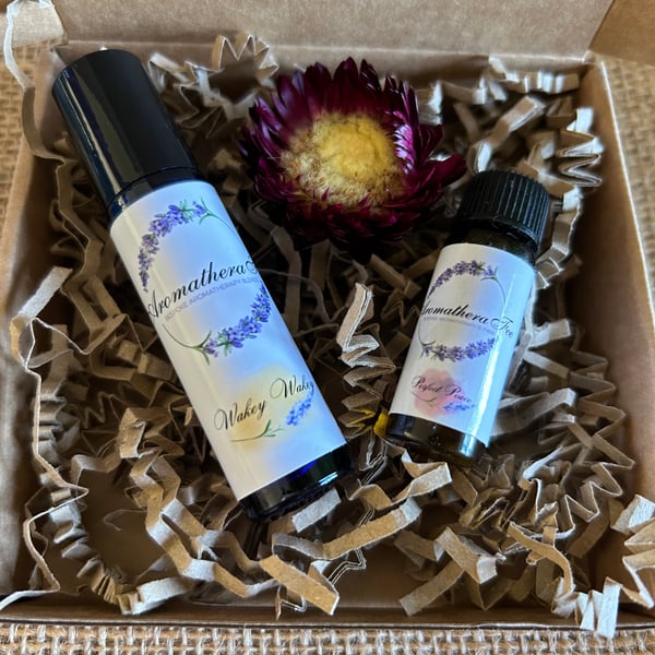 Aromatherapy Rollerball & Diffuser Blend Gift Set -  Wellbeing Gift