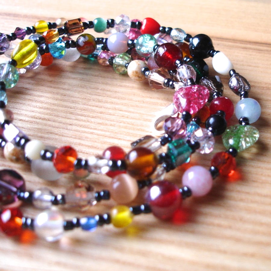 Multicolour Funky Bead Bracelet