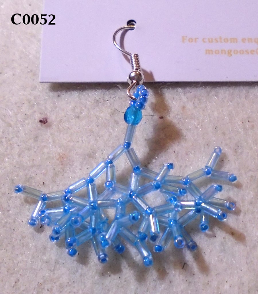 Fractal-style earrings (customisable)