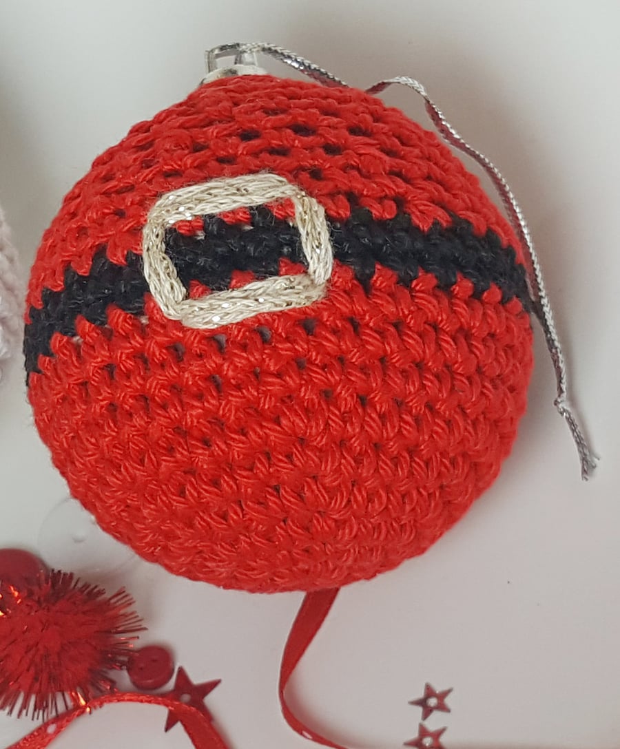 Santa Bauble Decoration