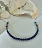 Perfectly Imperfect Lapis, Howlite and Carnelian chain necklace