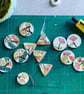 Handmade Ceramic Acorn brooch, Hand Made Badge - Image 3